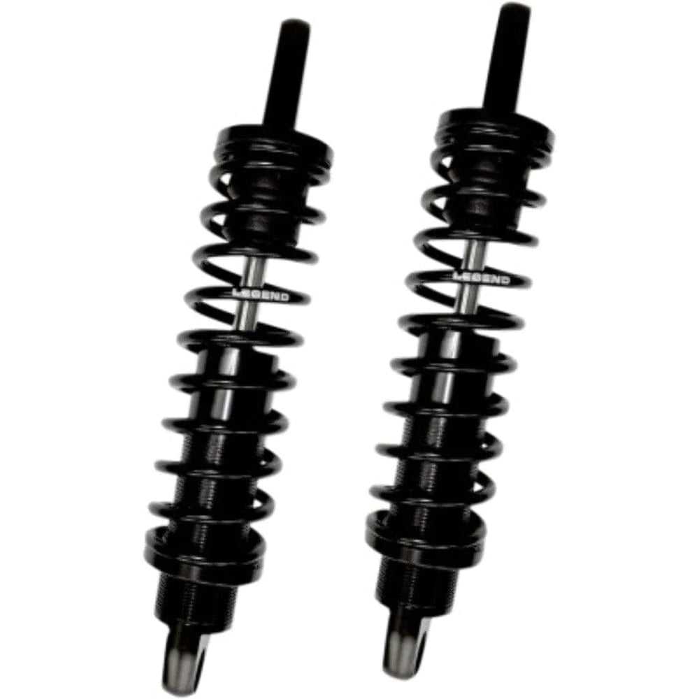 Legend Suspension, Legend Revo Coil Suspension 14" Black Standard Adjustable Shocks Harley 04-20 XL