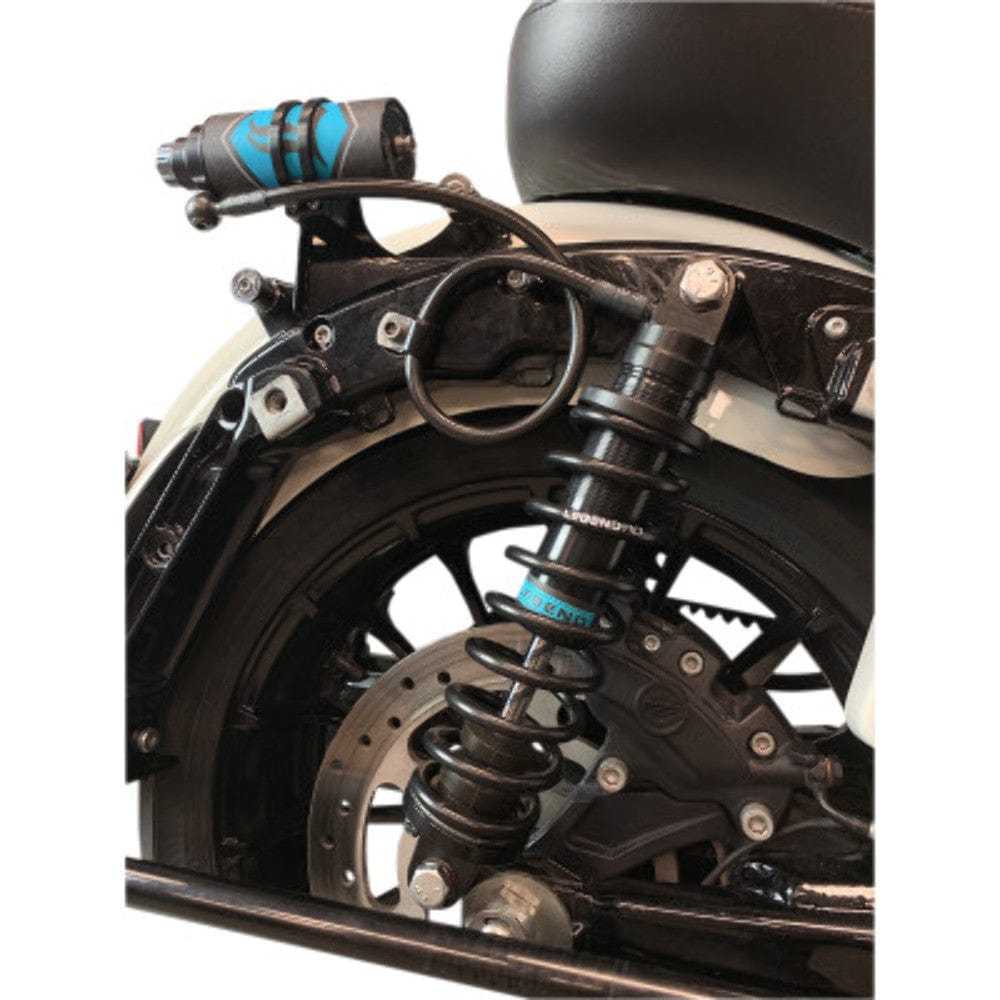 Legend Suspension, Legend Suspension ARC Remote Reservoir External Mounting Brackets Harley FLH 14+