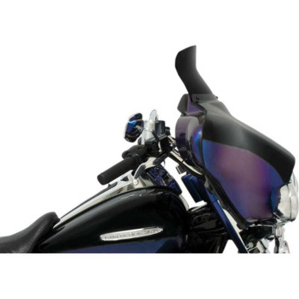 Memphis Shades, Memphis Batwing Fairing 6.5 Dark Smoke Spoiler Windshield Harley Touring Softail