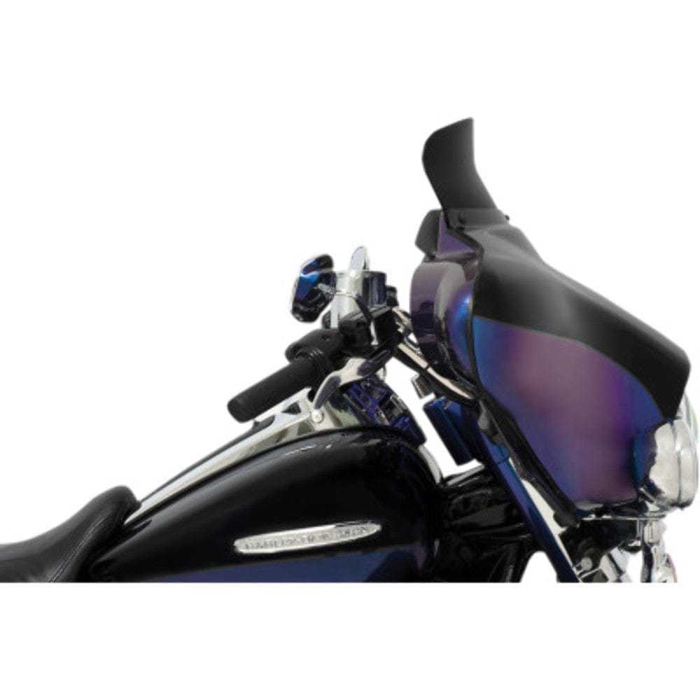 Memphis Shades, Memphis Shades 5" Black Smoke Batwing Spoiler Windshield Harley 96-13 Touring