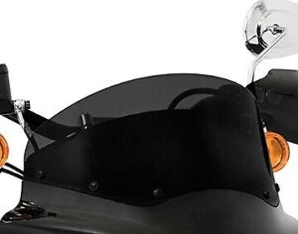 Memphis Shades, Memphis Shades 7" Dark Black Smoke Road Warrior Windshield Harley Softail Dyna