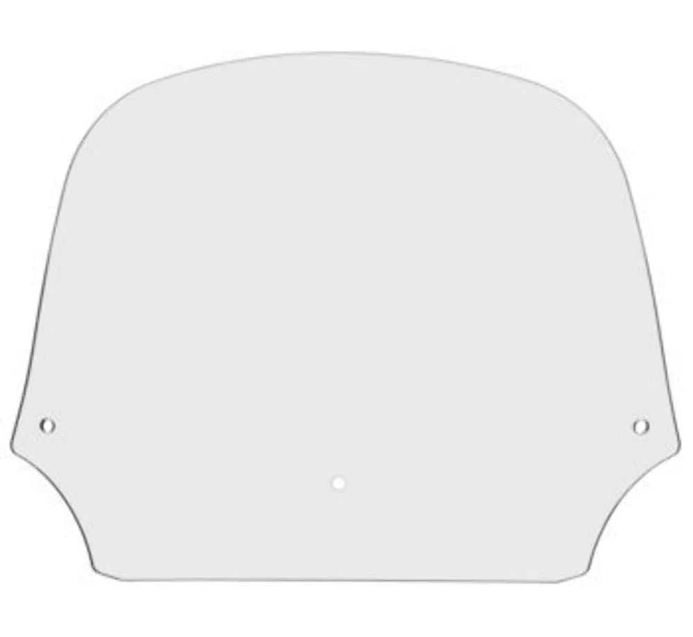 Memphis Shades, Memphis Shades Batwing Fairing 12" Clear Windshield Harley Dyna Touring Softail