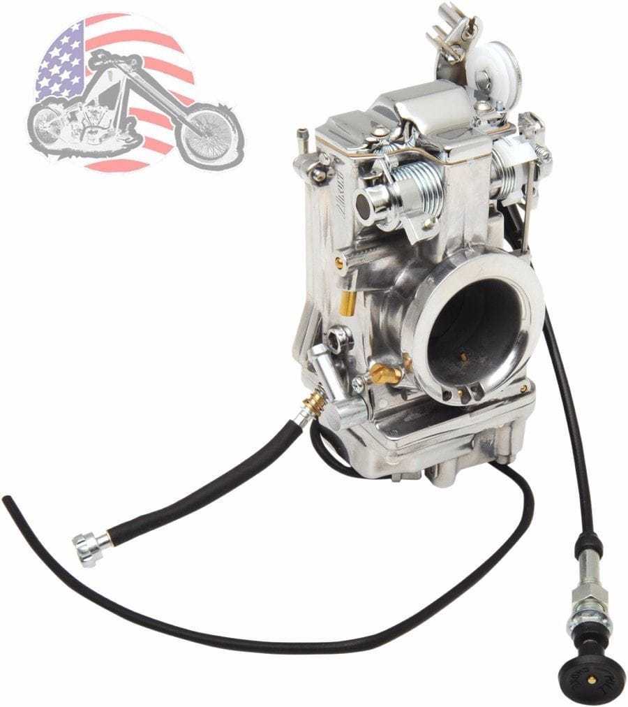 Mikuni, Mikuni HSR 42mm Polished HSR42 Carb Carburetor 1990-2006 Harley Evo Twin Cam 88