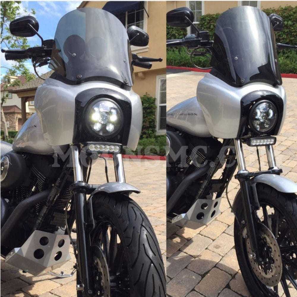 Moons MC, Moons MC Moon Maker 2 5.75 LED Headlight Lens Harley Dyna Sportster Softail Day