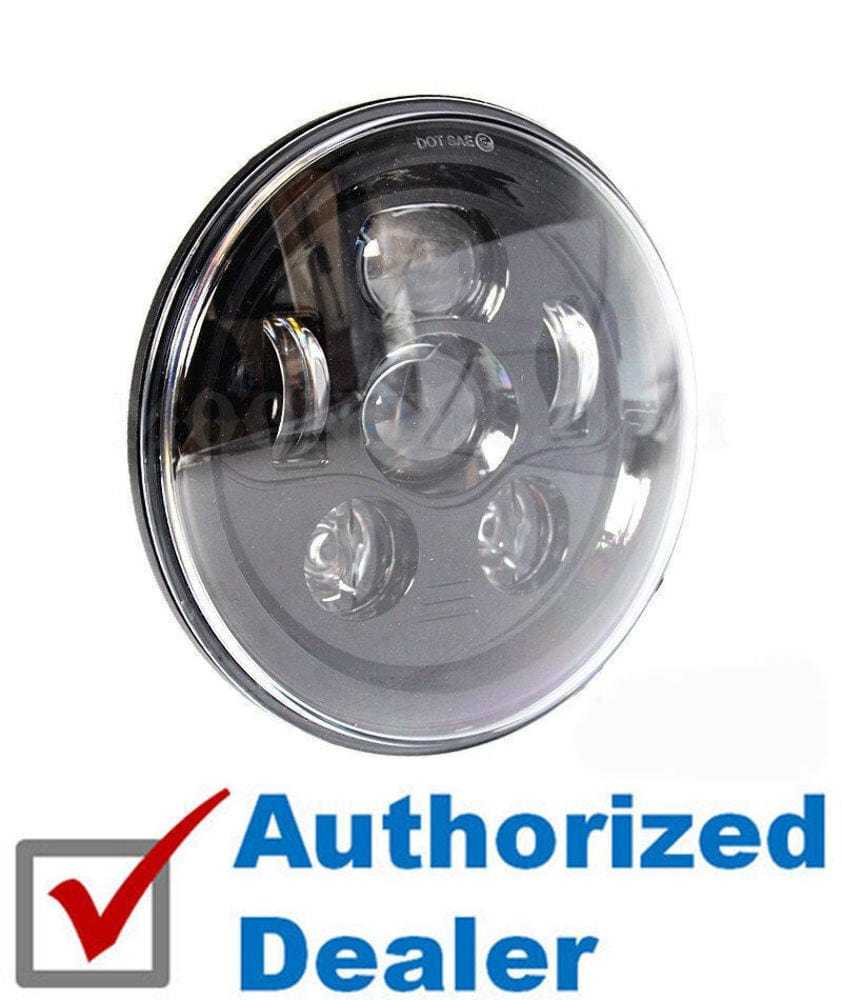 Moons MC, Moons MC Moon Maker 2 5.75 LED Headlight Lens Harley Dyna Sportster Softail Day