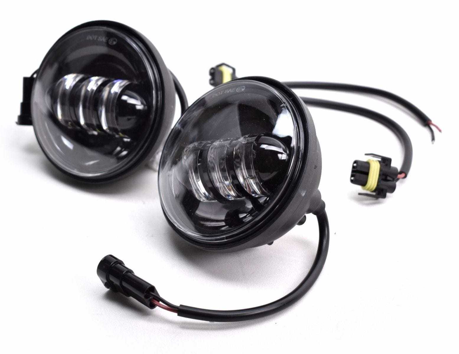 Moons MC, Moons MC Moonmaker LED 4.5" Auxiliary Passing Lamps Light Harley Touring Softail