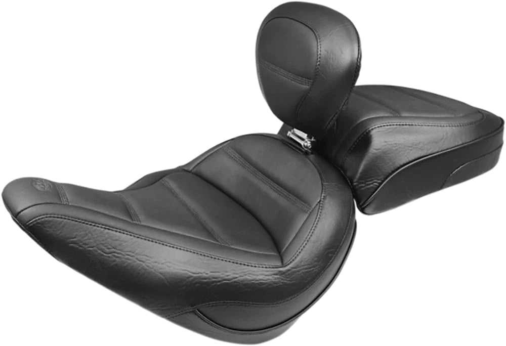 Mustang, Mustang Black Standard Touring Rear Passenger Seat Harley Softail Slim M8 18-22