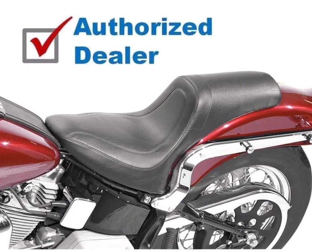 Mustang, Mustang Fastback One-Piece Low Profile Seat Black 2000-2006 Harley Softail 75779