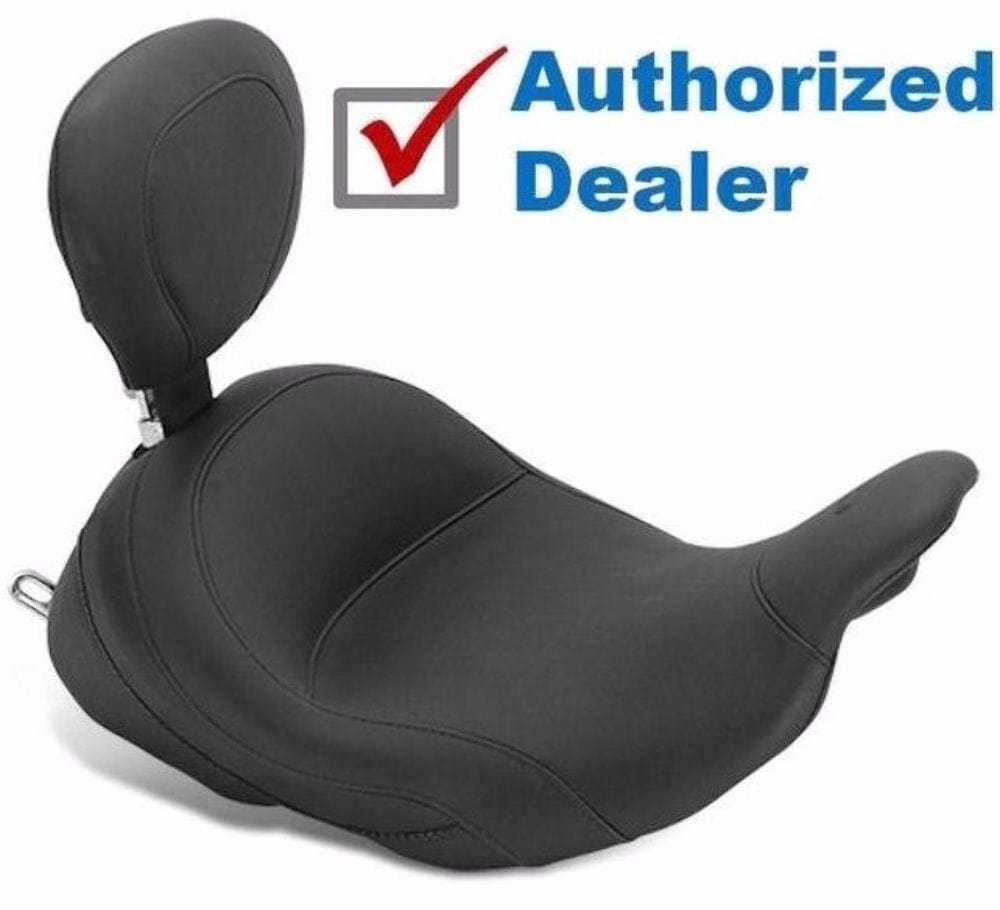 Mustang, Mustang LowDown Reach Vintage Solo Seat Driver Backrest 2009-2020 Harley Touring