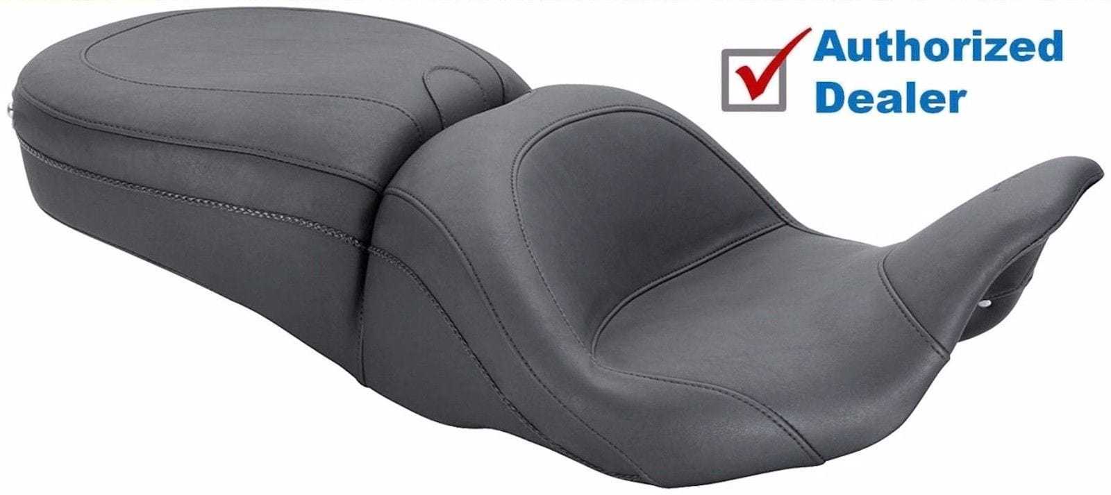 Mustang, Mustang LowDown Reduced Reach One-Piece Vintage Seat 2009-2020 Harley Touring