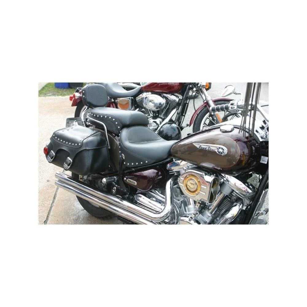 Mustang, Mustang Two-Piece Studded Wide Touring Seat Saddle Yamaha Road Star 1600/1700