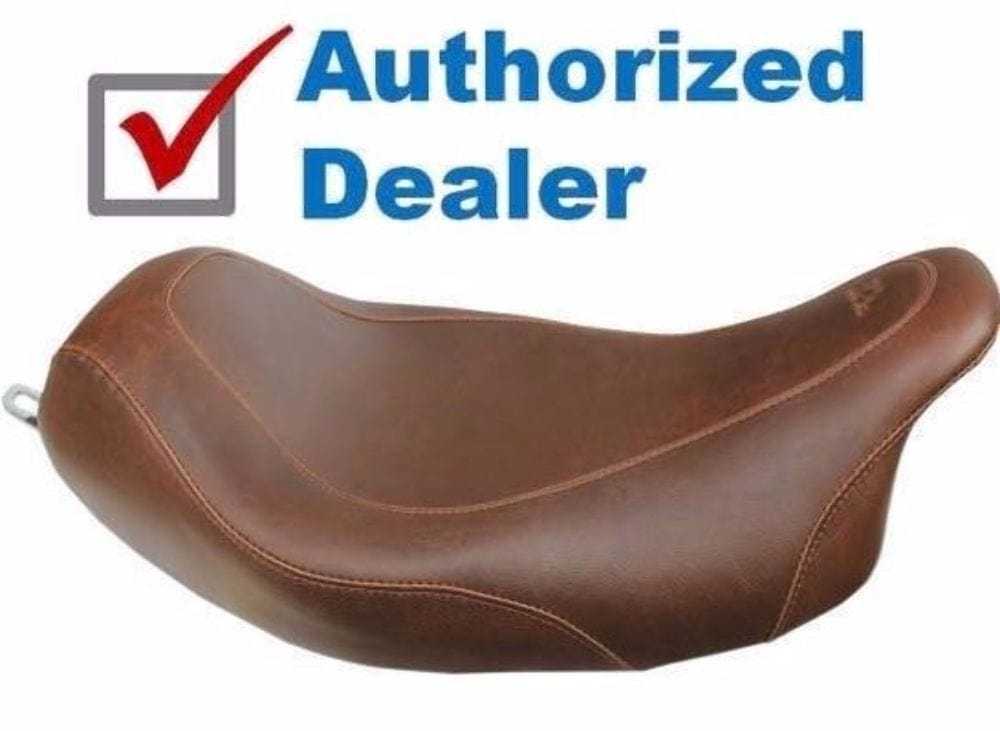 Mustang, Mustang Wide Tripper Solo Seat Distressed Brown 2008-2018 Harley Touring 76720