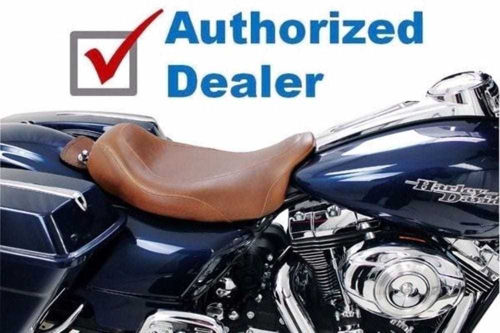 Mustang, Mustang Wide Tripper Solo Seat Distressed Brown 2008-2018 Harley Touring 76720