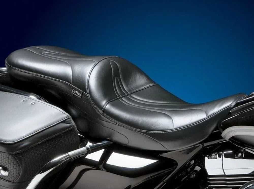 Le Pera, New LePera Le Pera Sorrento Stitch 2-Up Touring Seat 2002-2007 Harley Road King