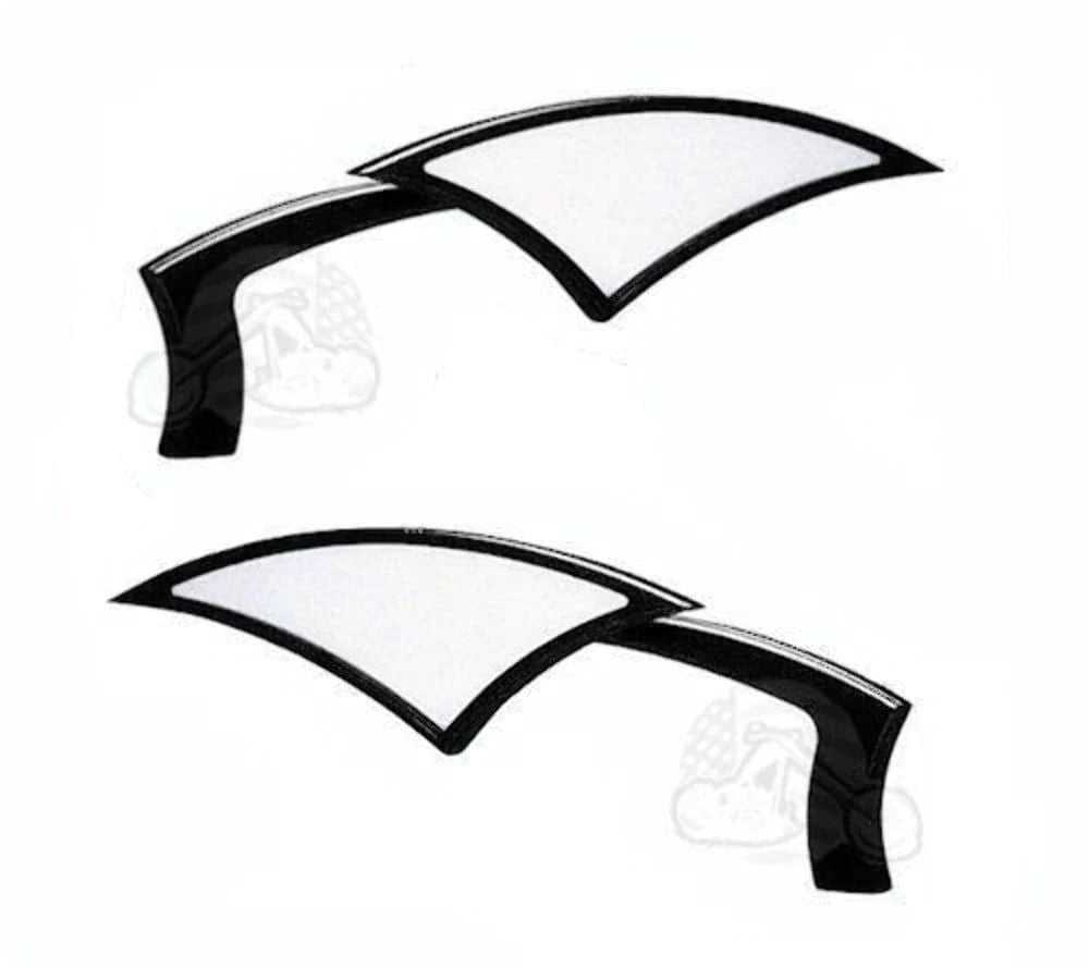 Paul Yaffe Bagger Nation, New Paul Yaffe Bagger Nation Black Power Mirrors Mirror Pair Set Harley Touring