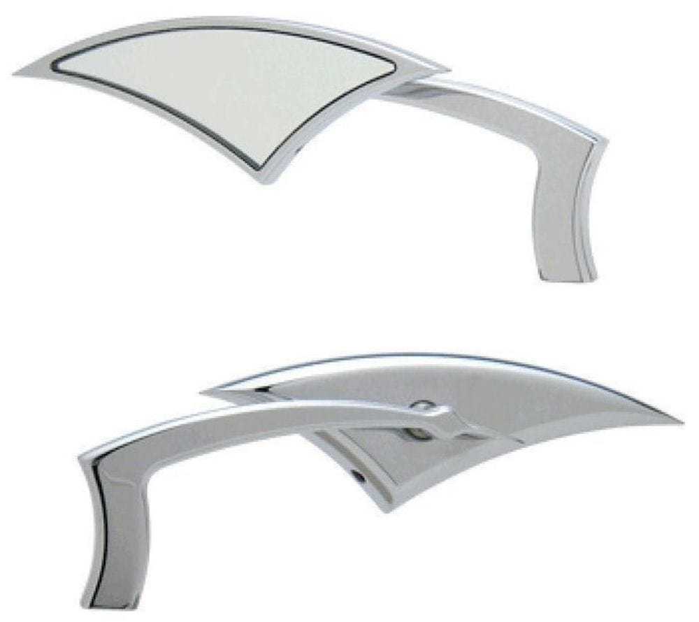 Paul Yaffe Bagger Nation, New Paul Yaffe Bagger Nation Chrome Power Mirrors Mirror Pair Set Harley Touring