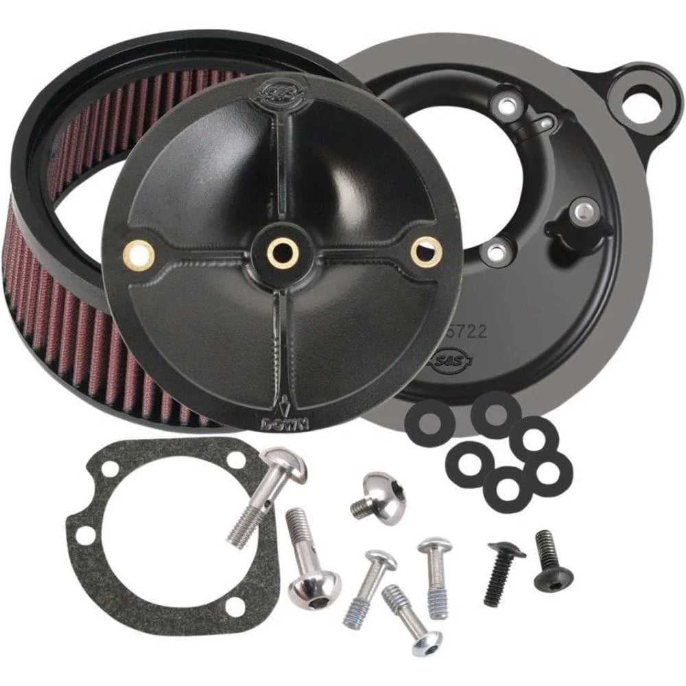 S&S Cycle, New S&S Stealth Air Cleaner Kit Black High Flow Intake 1999-2006 Harley Twin Cam