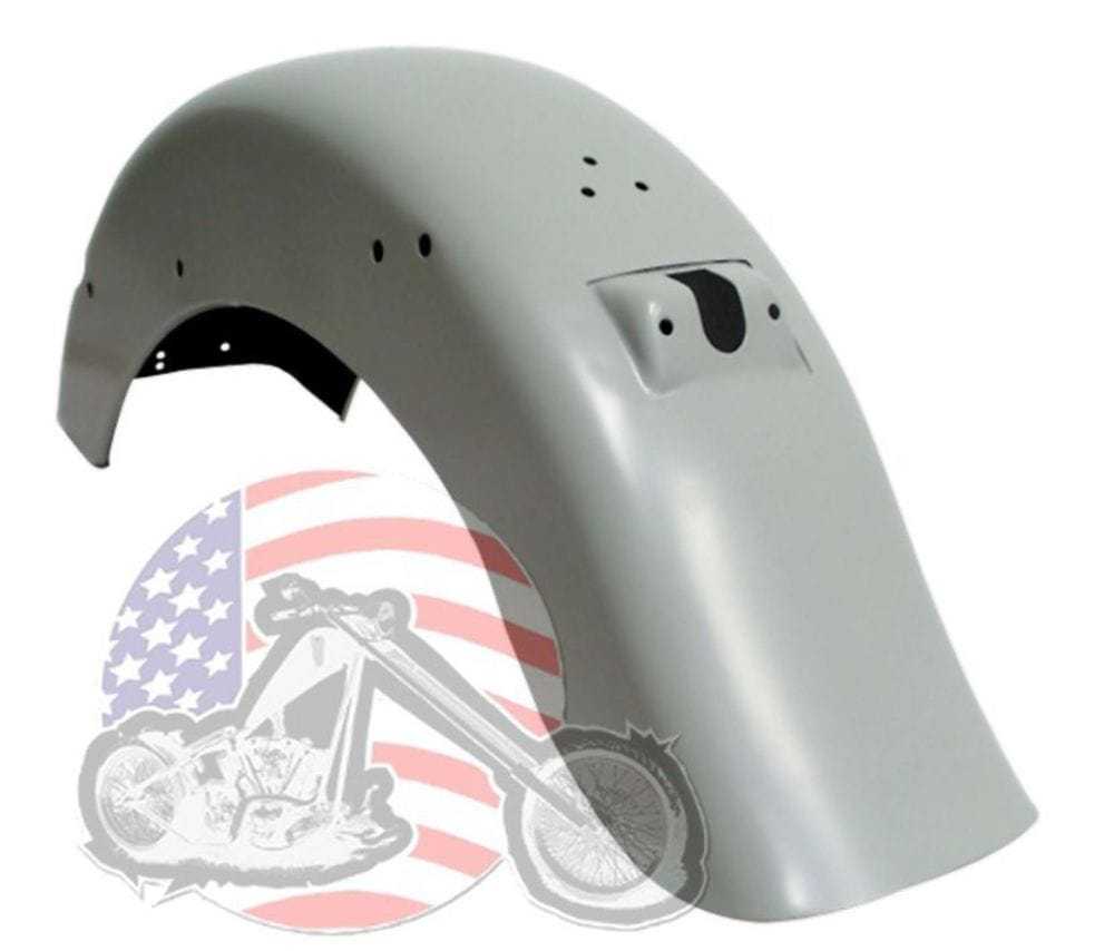 Mid-USA, OE Style 7-1/4" Raw Steel Fender Rear Taillight Mount Fat Boy Harley FLSTF 90-96