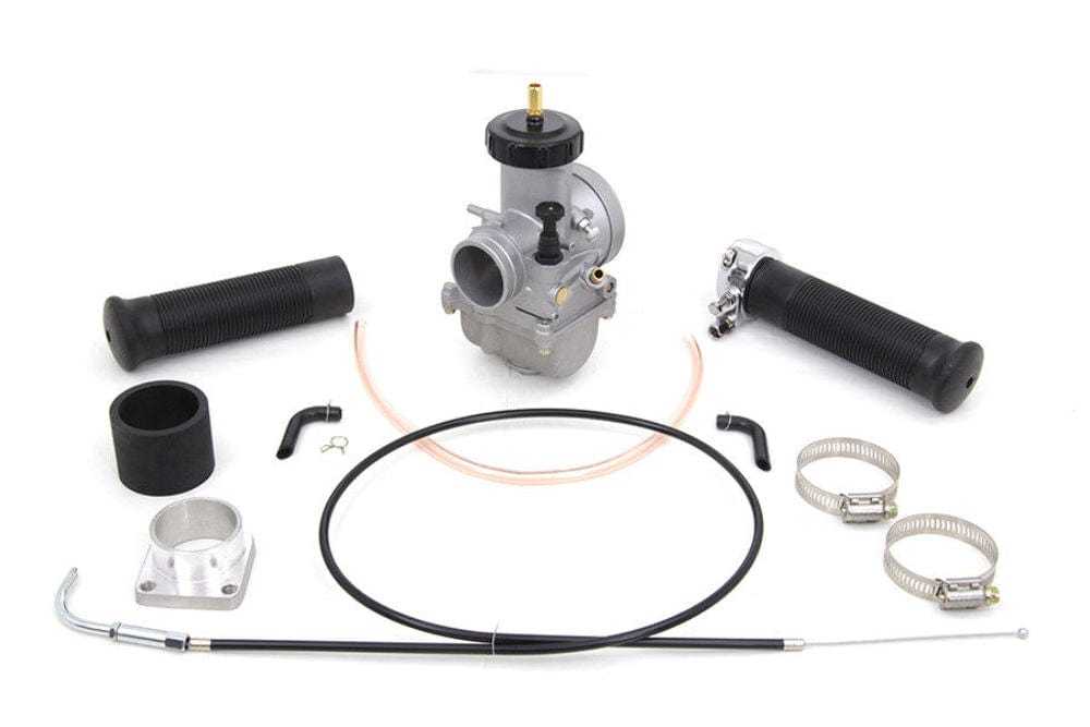 V-Twin Manufacturing, OKO 34mm Flat Side Replacement Carburetor Kit Harley Side Valve Servi-Car G W U