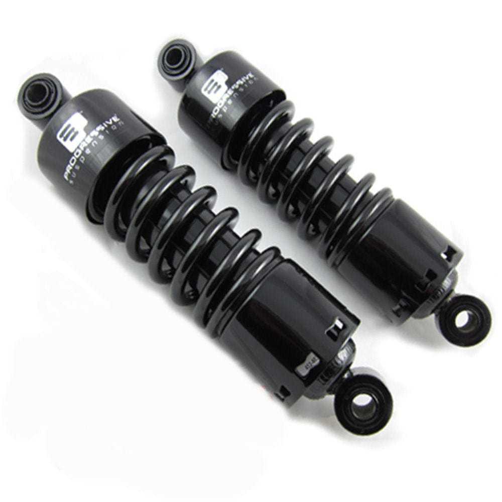 Progressive Suspension, Progressive 11" Black 412 Standard Duty Shocks Set 1991-2017 Harley Dyna FXD/B/L