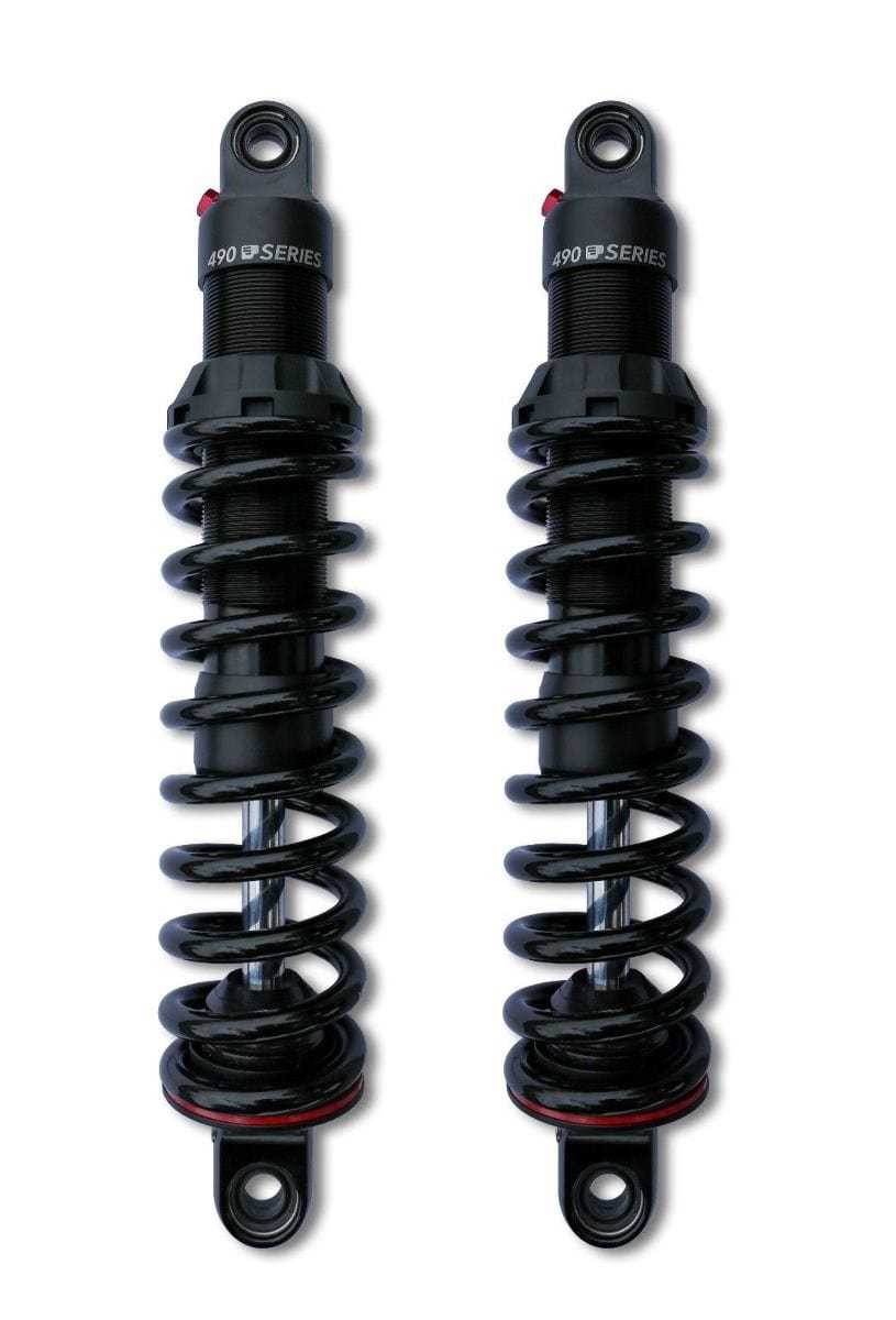 Progressive Suspension, Progressive Suspension 12" Black 490 Sport Shocks 91-2020 Harley Sportster XL