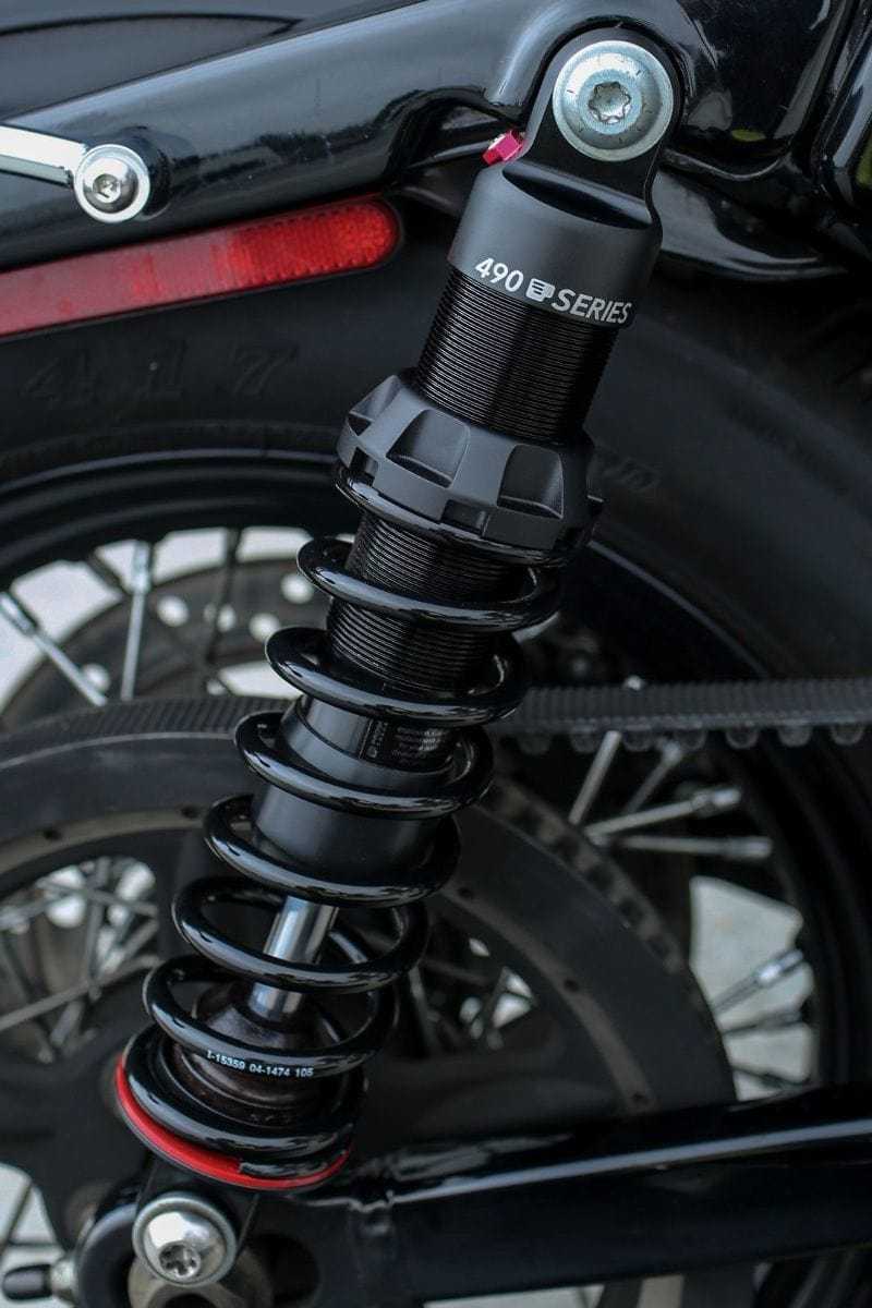 Progressive Suspension, Progressive Suspension 12" Black 490 Sport Shocks 91-2020 Harley Sportster XL