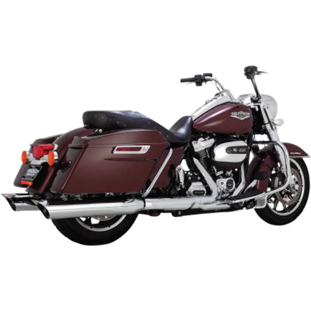 Python, Python 4.5" Scallop Cut Chrome Slip-On Mufflers Exhaust Pipes 17+ Harley Touring