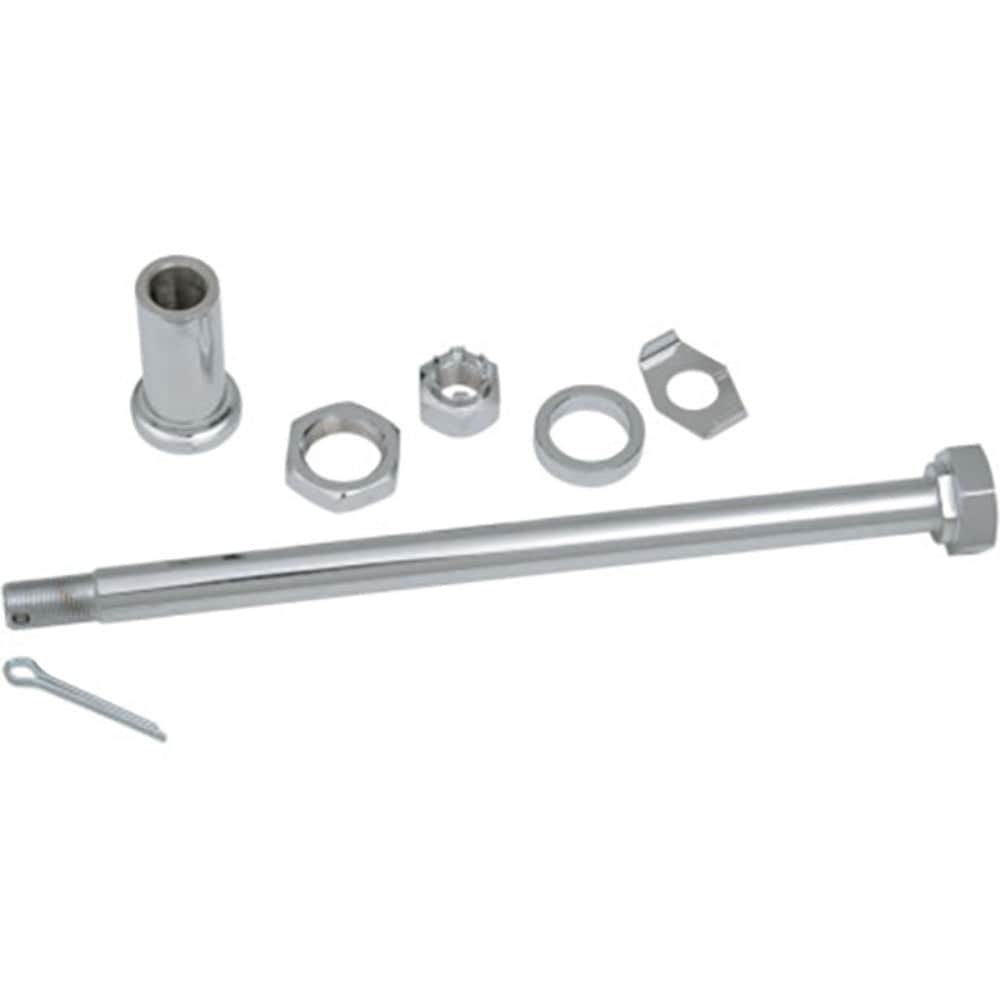 Drag Specialities, Rear Stock Wheel Axle Spacer Kit Chrome Harley Big Twin FLH FL Shovelhead 67-72