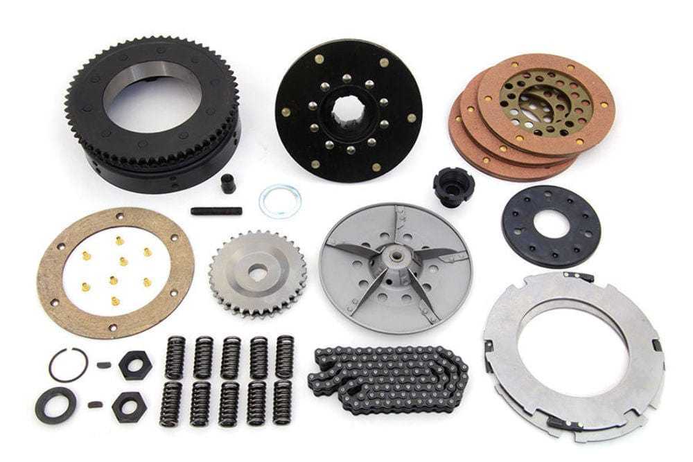 V-Twin Manufacturing, Replacement Primary Drive Kit Clutch Hub Basket Chain Kit Harley 45 WLA & Solo