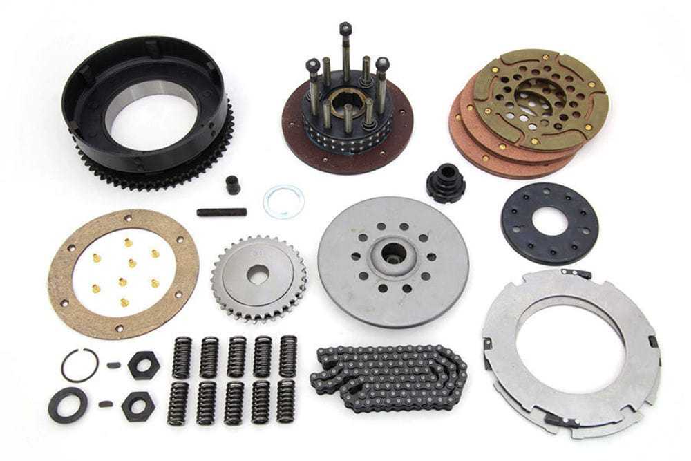 V-Twin Manufacturing, Replacement Primary Drive Kit Clutch Hub Basket Chain Kit Harley 45 WLA & Solo