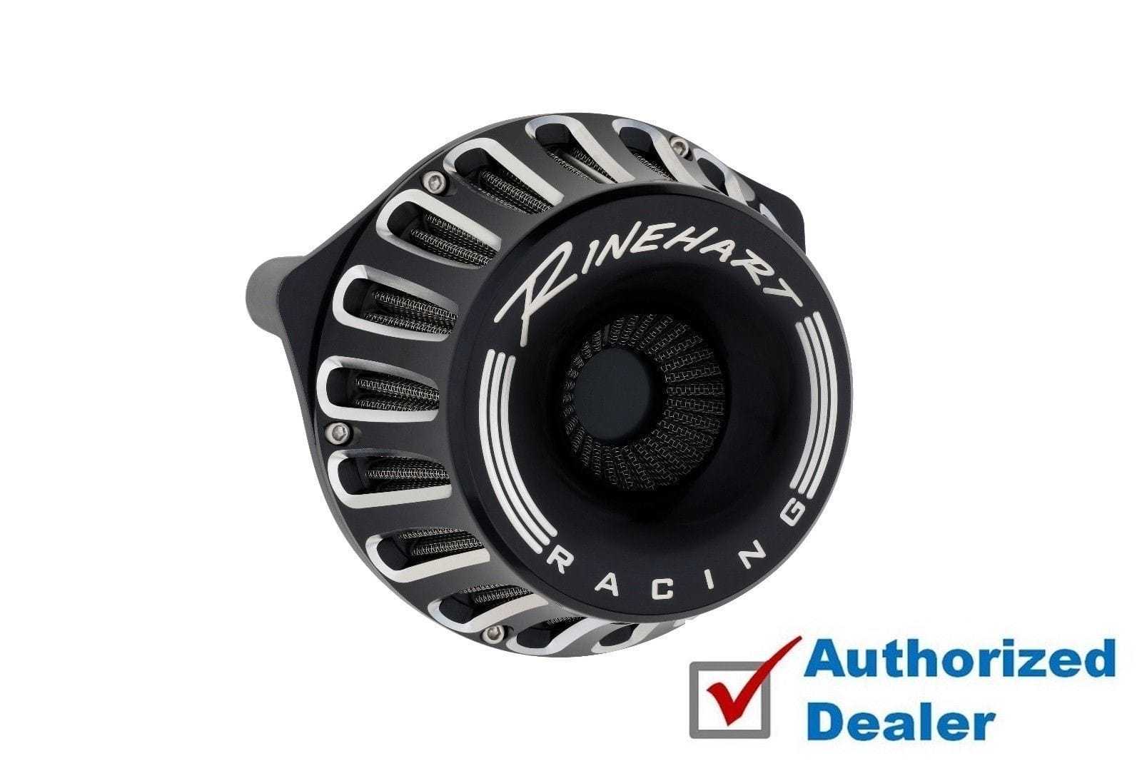 Rinehart Racing, Rinehart Black Moto Inverted Air Cleaner Filter 17+ Harley Touring & Softail M8