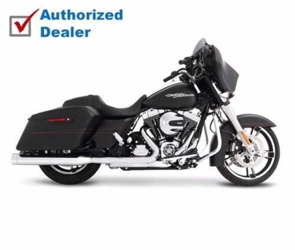 Rinehart Racing, Rinehart Chrome 4" Slip-On Mufflers Exhaust 2017+ Harley Touring Bagger Dresser