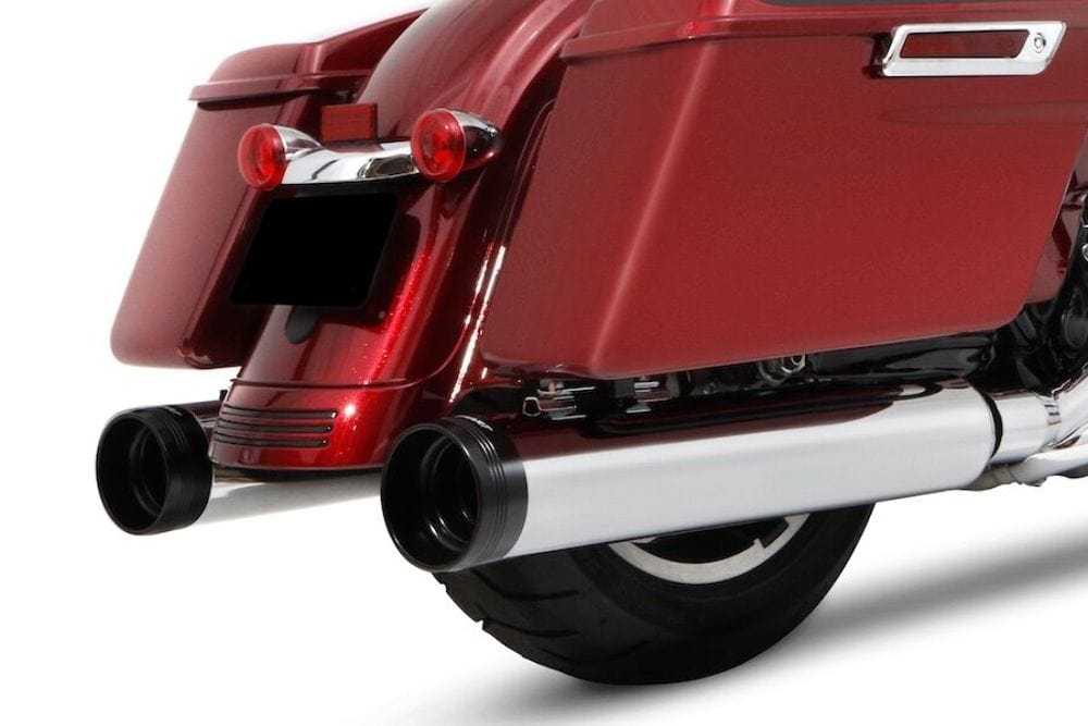 Rinehart Racing, Rinehart Chrome MotoPro45 4.5" Slip On Muffler Exhaust Harley Touring Tradition