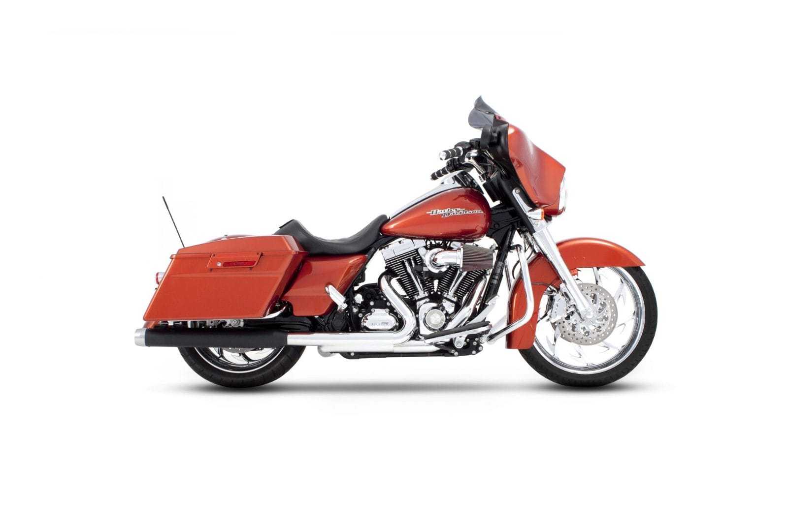 Rinehart Racing, Rinehart Racing Black 3.5" Slip-On Castle Mufflers Exhaust Harley Touring 95-09