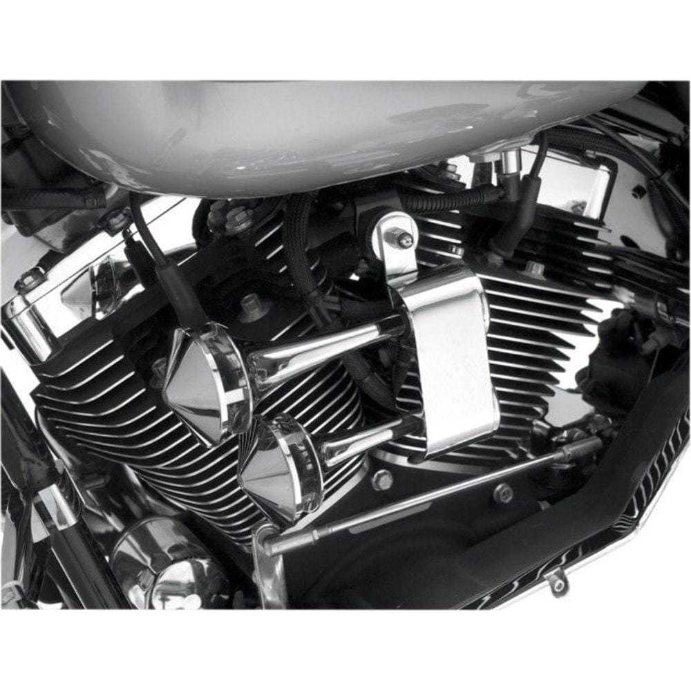 Rivco Products, Rivco Chrome Air Horn System Horns Harley Davidson Touring Softail Dyna Custom