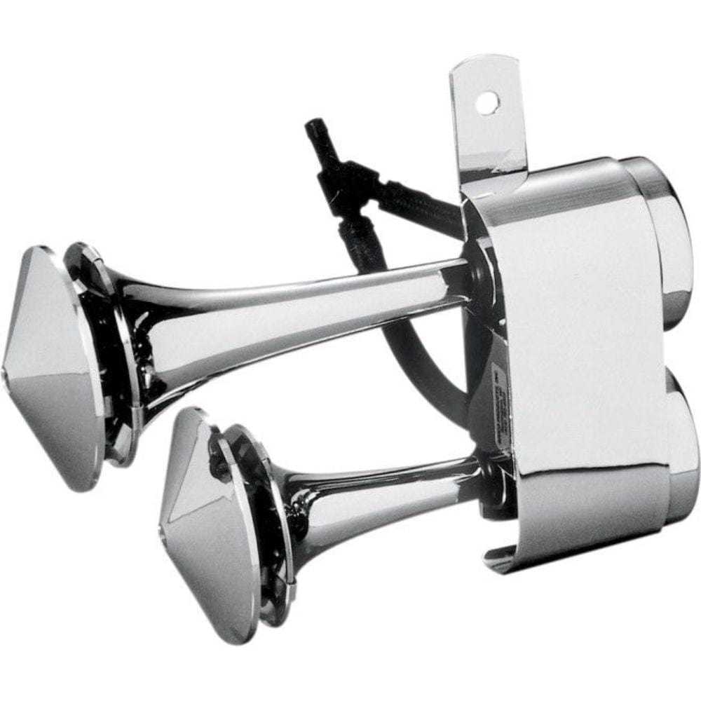 Rivco Products, Rivco Chrome Air Horn System Horns Harley Davidson Touring Softail Dyna Custom