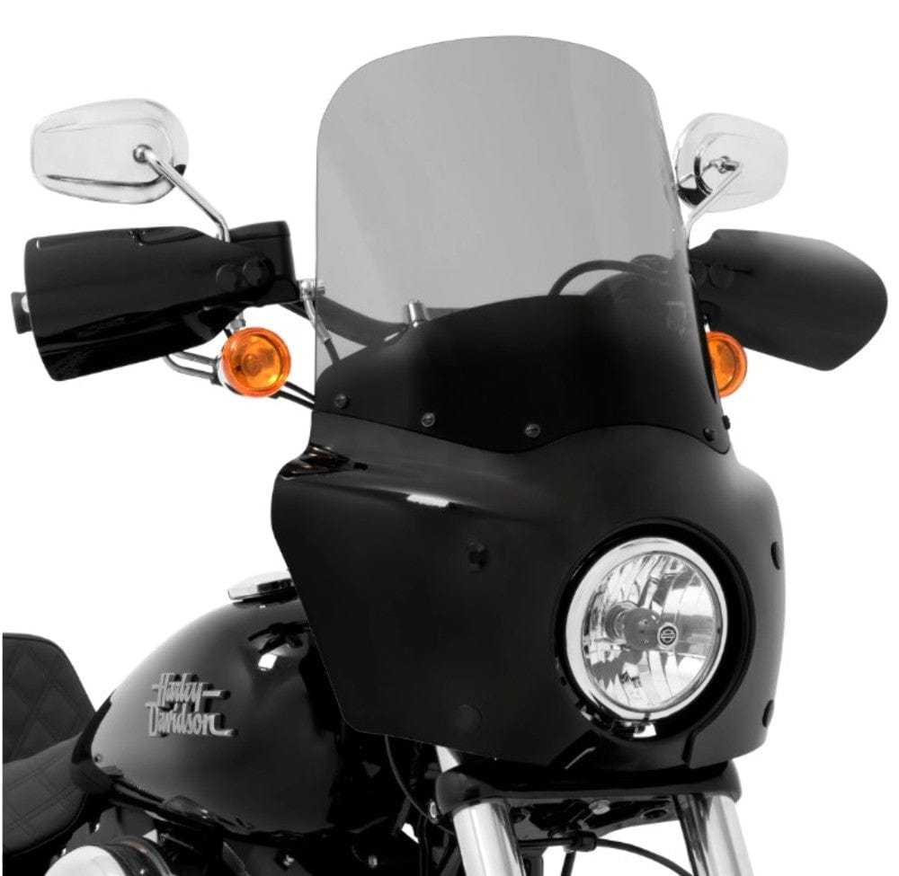 Memphis Shades, Road Warrior Fairing 15" Black Smoke Windshield Mount Harley Softail FXBB 18+ M8