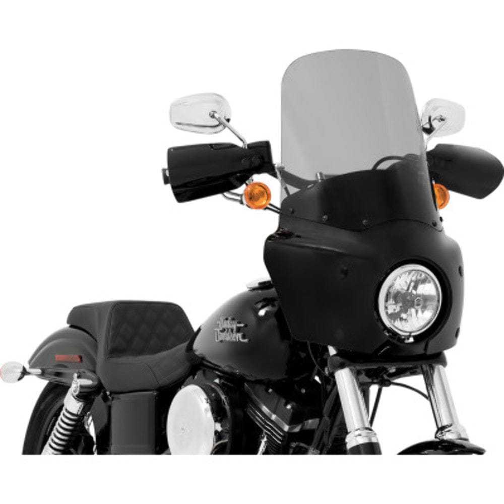 Memphis Shades, Road Warrior Fairing 17" Black Smoke Windshield Mount Harley Softail FXBB 18+ M8