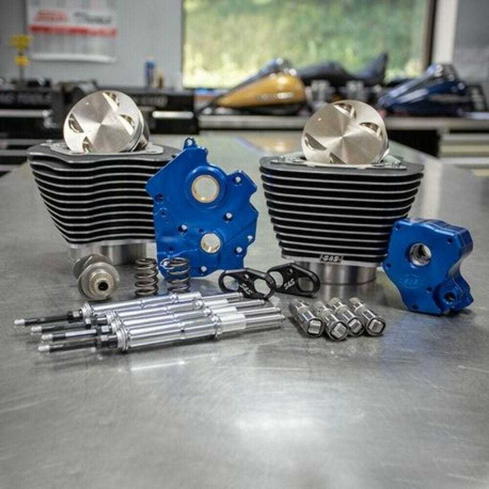 S&S Cycle, S&S 107" to 124" Water Cooled Power Package Chain Drive Chrome Harley Touring M8