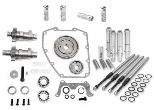 S&S Cycle, S&S 475G Gear Drive Cams Pushrods Lifters Engine Install Kit Camshafts Harley