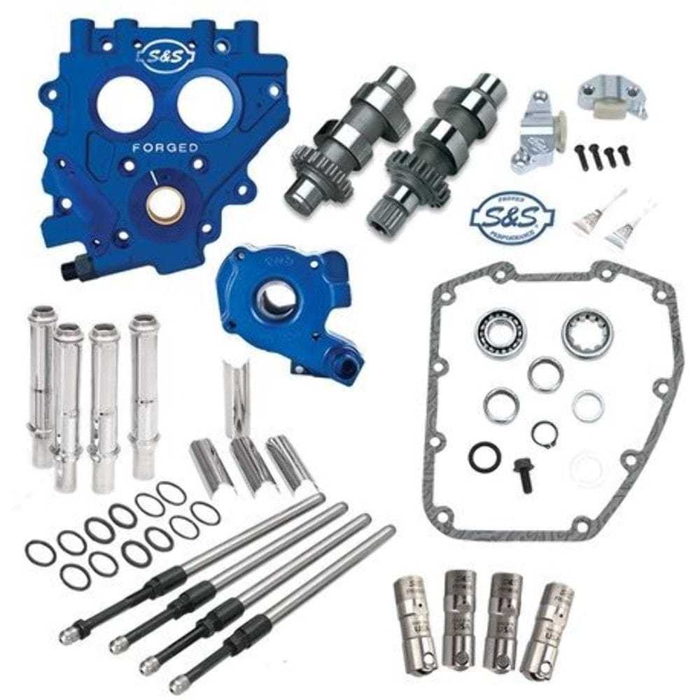 S&S Cycle, S&S 551CE Easy Chain Drive Camshaft Cam Chest Plate Pushrod Kit Harley 99-06 550