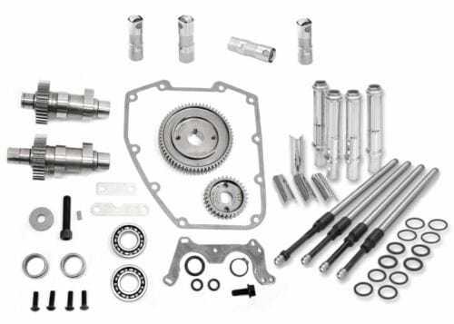 S&S Cycle, S&S 585G Gear Drive Cams Pushrods Lifters Engine Install Kit Camshafts Harley