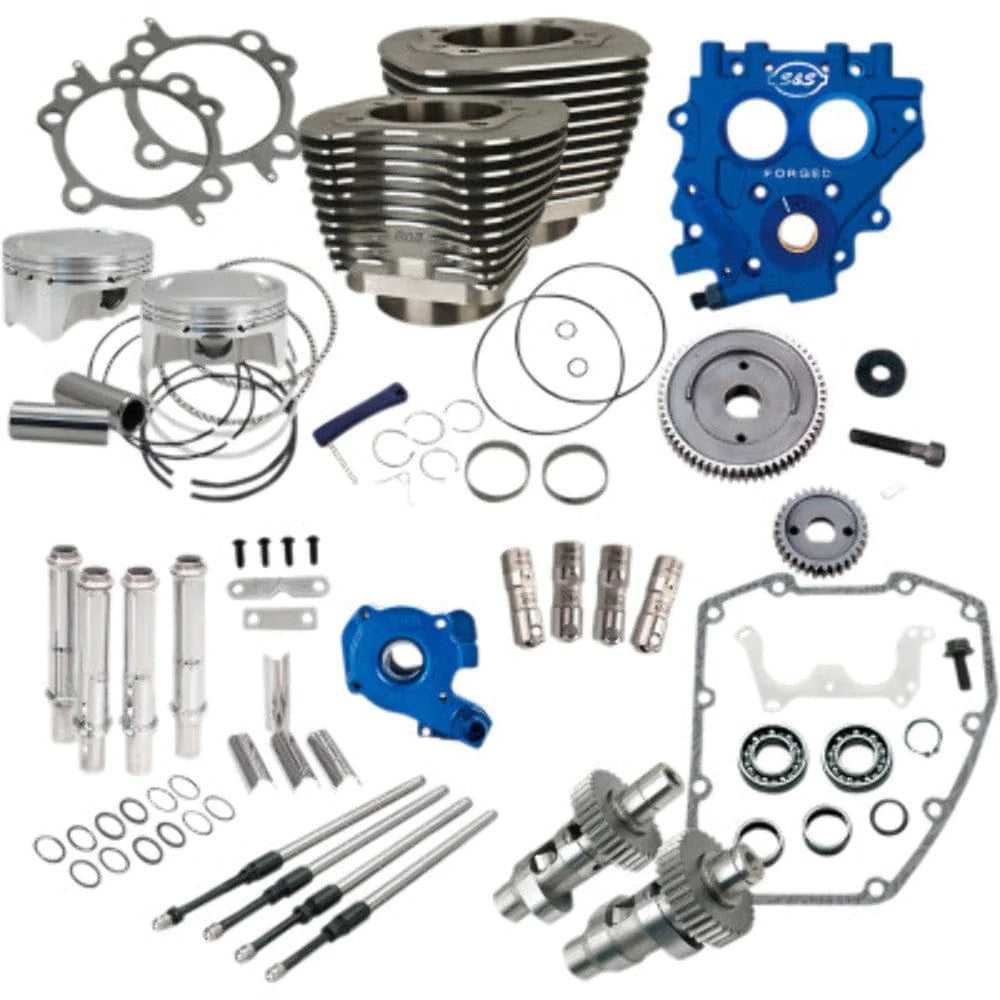 S&S Cycle, S&S 88" to 100" Power Package Black Gear Drive 585GE Cam Harley Twin Cam 99-06