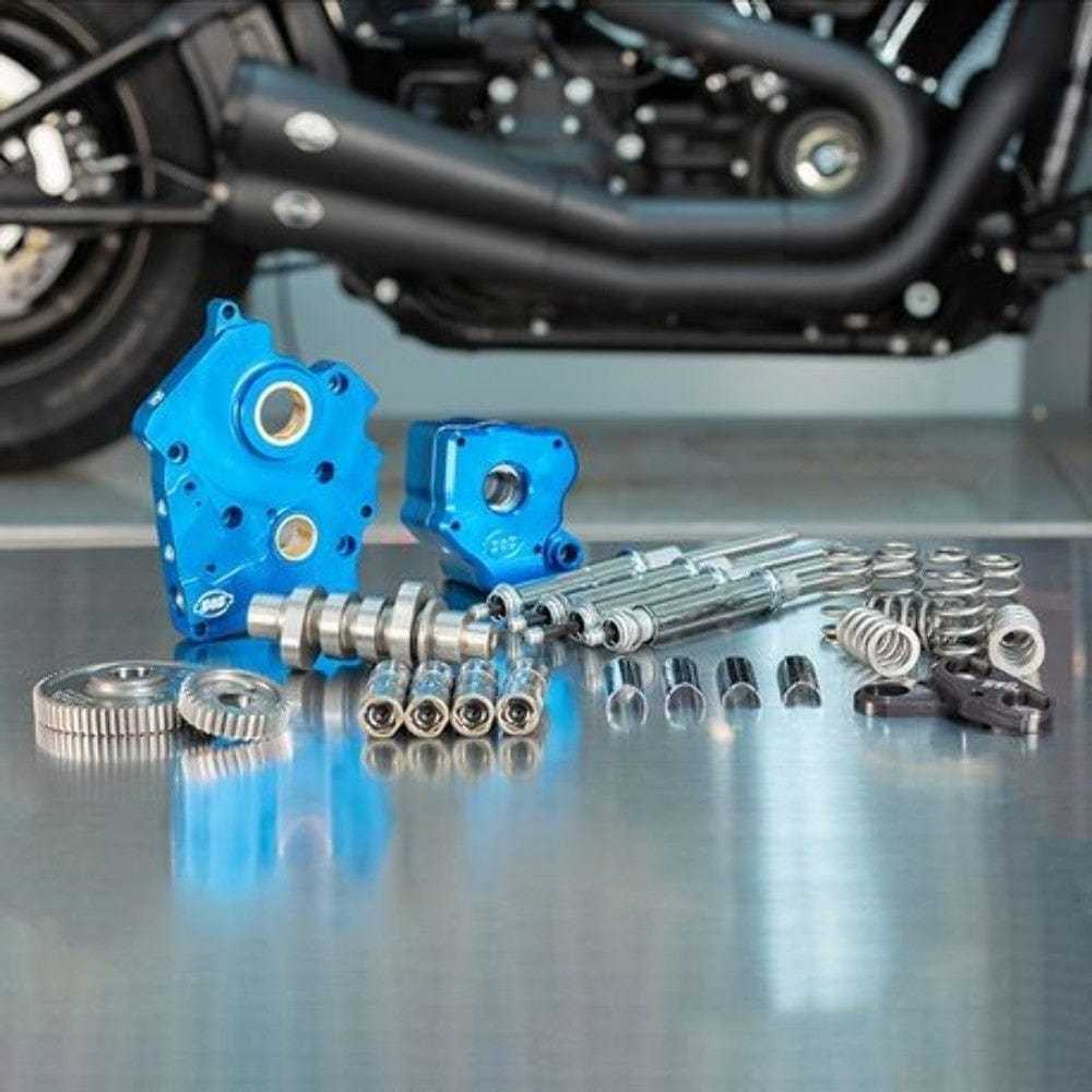 S&S Cycle, S&S Cam Plate Oil Pump Pushrod Kit Performance Package Chrome 550G Gear Harley .