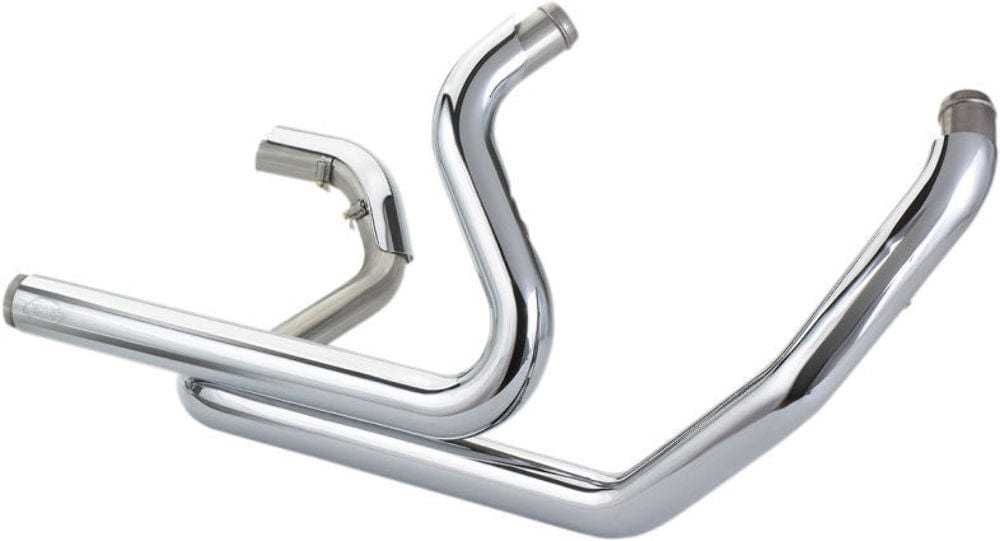 S&S Cycle, S&S Chrome Power-Tune Duals Header Exhaust Pipes Harley 17-20 Touring Bagger