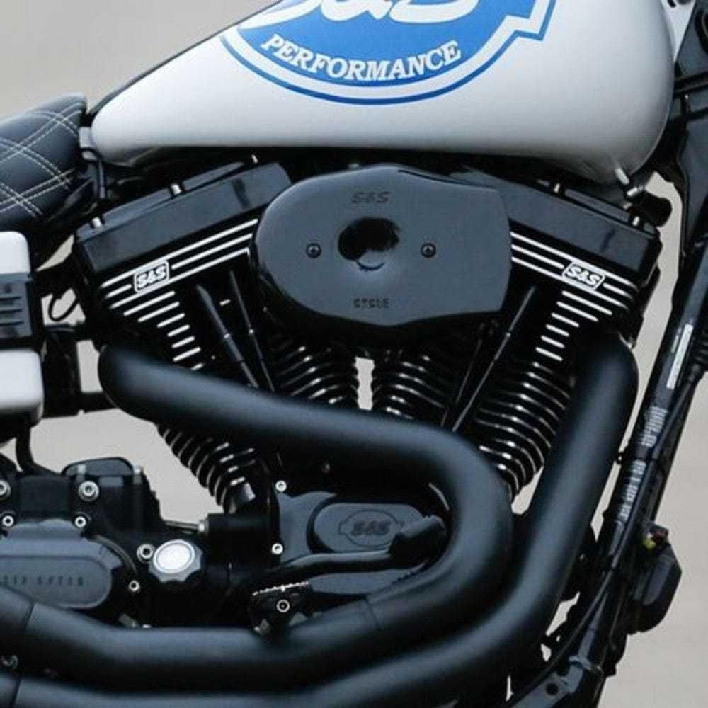 S&S Cycle, S&S Cycle Black Stealth Tribute Air Cleaner Intake Kit Harley Big Twin 2001-2017