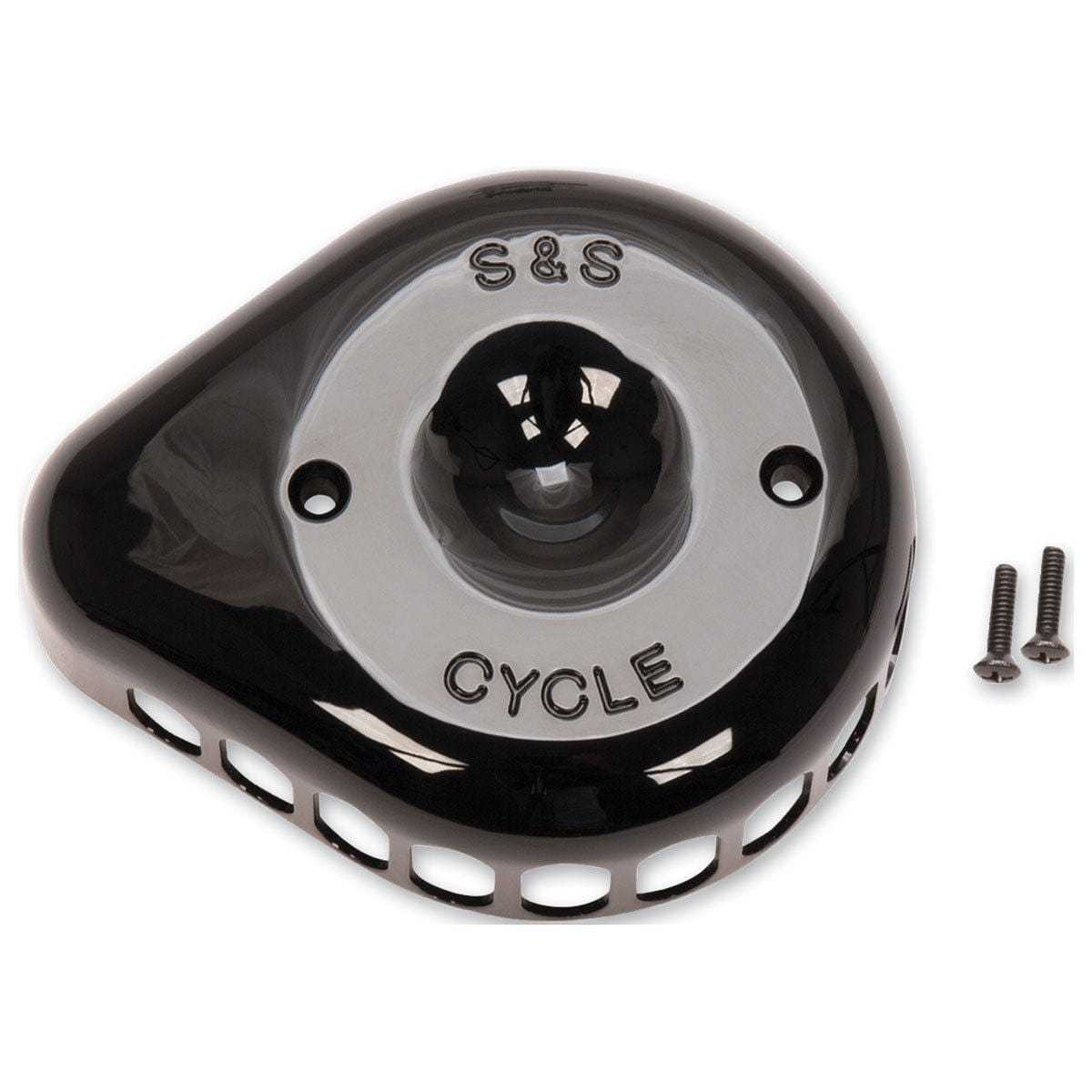 S&S Cycle, S&S Cycle Gloss Black Stealth Mini Tear Drop Air Cleaner Filter Cover Kit Harley