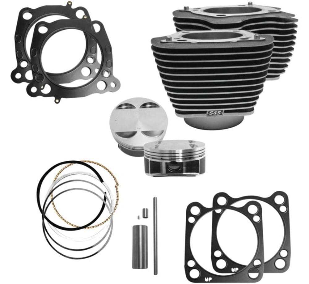 S&S Cycle, S&S Cycle M8 Big Bore Cylinder Piston Kit 114" 128" Harley Touring Softail 17-20