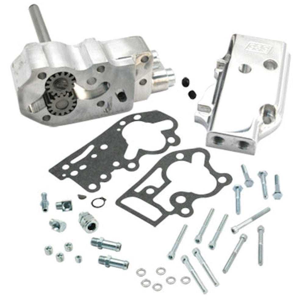 S&S Cycle, S&S Polished Billet Aluminum Oil Pump Kit Harley Shovelhead Evo Evolution