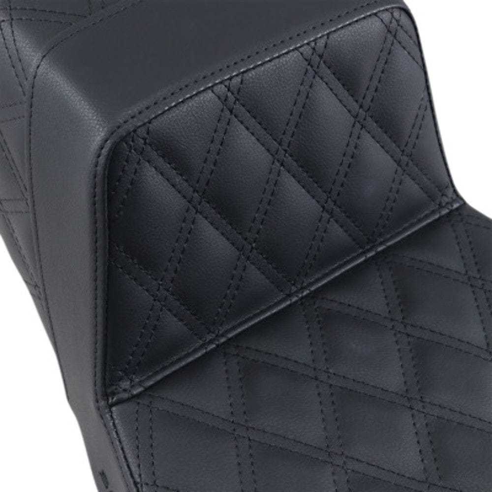 Saddlemen, Saddlemen Black Full Lattice Stitch Step 2 Up Seat Harley 97-07 Touring FLHR/X